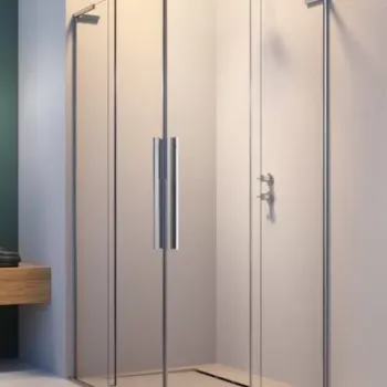 Cabina dus Radaway Furo SL KDD, 80x80xH200 cm, crom imagine