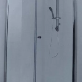 Cabina dus Sanotechnik Sanoflex cu o parte fixa si o usa batanta 70 x 90 x 195 cm imagine