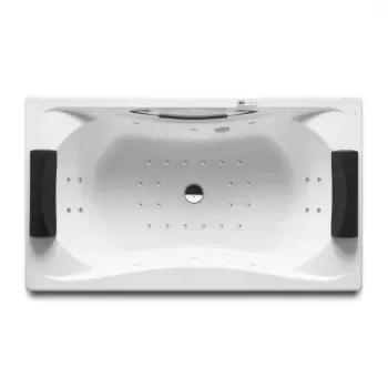 Cada cu sistem hidromasaj Roca BeCool Total 180x90 cm alb imagine