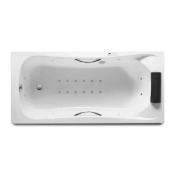 Cada cu sistem hidromasaj Roca BeCool Total 190x90 cm alb imagine