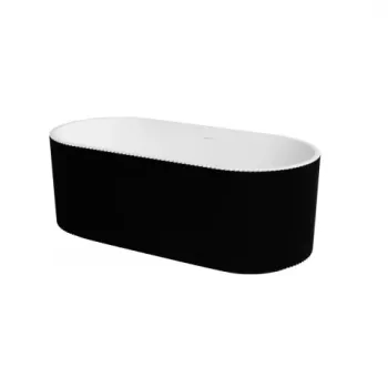 Cada freestanding Besco Giuliana 170x78 cm alb-negru imagine