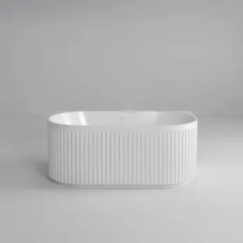 Cada freestanding Coloana Beatrice 170x80 cm acril alb imagine