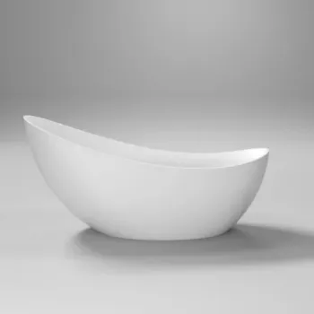 Cada freestanding Coloana Eva 175x73 cm acril alb imagine