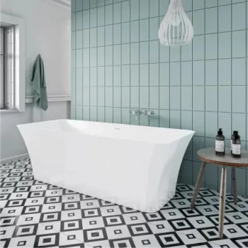 Cada freestanding compozit Coloana Bonita 180x75.5 cm alb lucios imagine
