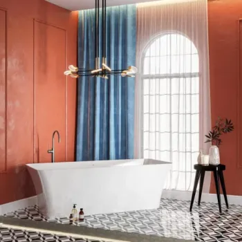 Cada freestanding compozit Coloana Bonita 180x75.5 cm alb mat imagine