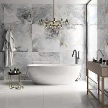 Cada freestanding compozit Coloana Madonna 180x80 cm alb mat imagine