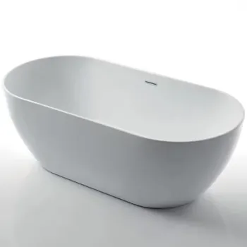 Cada freestanding Kreiner Andrea 175x75 cm finisaj alb stanga lipita de perete imagine