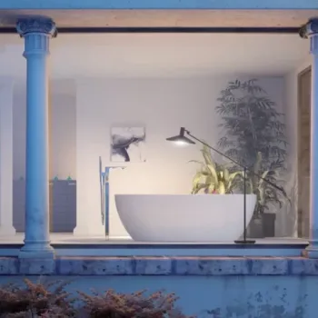 Cada freestanding Kreiner Marbella 169x80 cm finisaj alb imagine