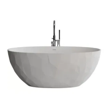 Cada freestanding Marmite Aruba 167x83 cm din compozit alb imagine