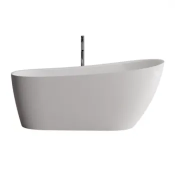 Cada freestanding Marmite Santorini 168.7x73.4 cm din compozit alb imagine