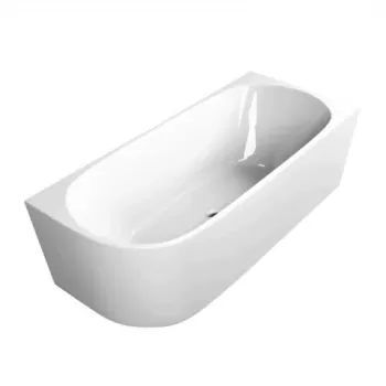 Cada freestanding Sanotechnik Faro 170x75 cm din acril alb cu montare stanga imagine
