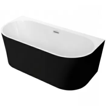 Cada freestanding Spatio Sola acril 160x75 cm, negru mat imagine