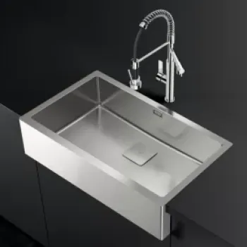 Chiuveta bucatarie Teka front inox masiv, 795x468mm, adancime cuva 20cm, SilentSmart imagine