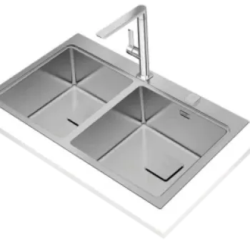 Chiuveta bucatarie Teka Premium Zenit RS15 2B 86 cu 2 cuve, 860x520cm, inox imagine
