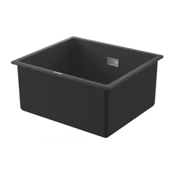 Chiuveta compozit Grohe K700U cu o cuva 45.7x40.6 cm negru granit imagine