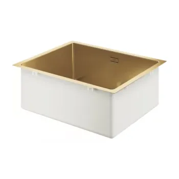 Chiuveta inox Grohe K700 55x45 cm cu 1 cuva auriu lucios fara picurator imagine