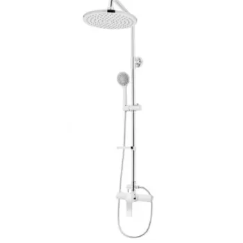 Coloana de dus rotunda cu baterie Casa Blanca Madera, crom imagine
