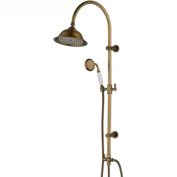 Coloana dus fara baterie Casa Blanca, bronz mat imagine