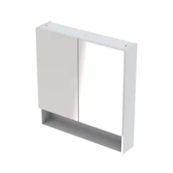 Dulap cu oglinda Geberit Selnova Square cu doua usi 58,8x17,5xH85 cm alb imagine