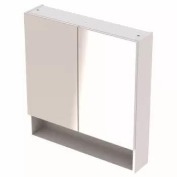 Dulap cu oglinda Geberit Selnova Square cu doua usi 78,8x17,5xH85 cm alb imagine