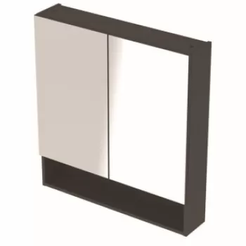 Dulap cu oglinda Geberit Selnova Square cu doua usi 78,8x17,5xH85 cm antracit imagine