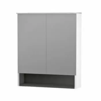 Dulap cu oglinda Oristo Beryl 80,2x71xH15, 2 usi alb mat imagine