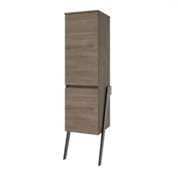 Dulap inalt stativ Defra Op-Arty 44x163 cm 2 usi nuc rockford natur imagine