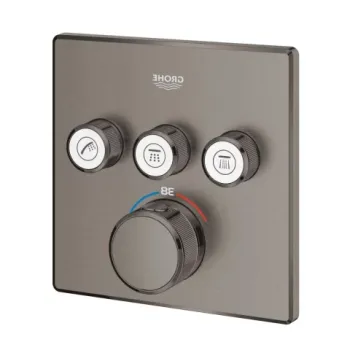 Grohe Grohtherm SmartControl baterie cada-dus ascuns cu termostat Brushed Hard Graphite imagine