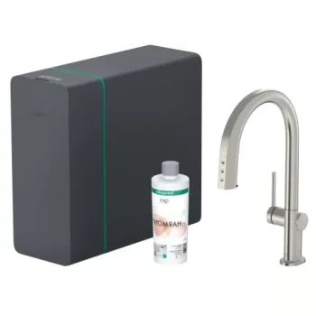 Hansgrohe Aqittura M91 baterie de bucatarie cu filtru pe picior otel inoxidabil 76836800 imagine