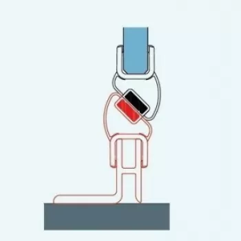 Kit inchidere magnetica usa de nisa SanSwiss Solino culoare negru 198,4 cm imagine