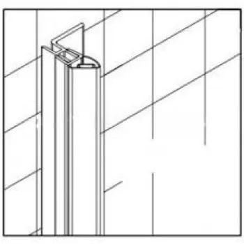 Kit inchidere usa de nisa SanSwiss Solino 198,4 cm imagine