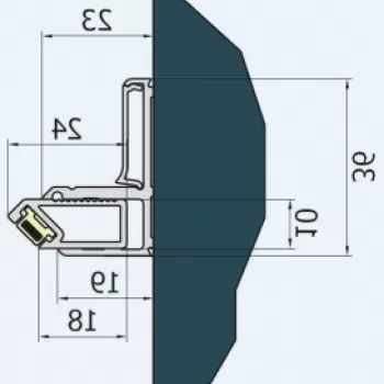 Kit inchidere usa in nisa Sanswiss Escura imagine