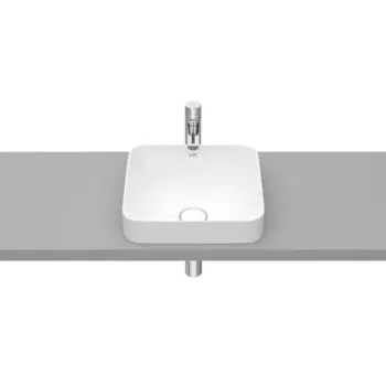 Lavoar baie incastrat, alb mat, patrat Roca Inspira Square 37x37 cm imagine