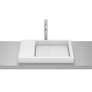 Lavoar baie incastrat, alb mat Roca Horizon 60x38 cm imagine
