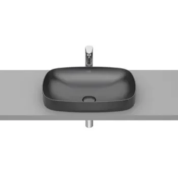 Lavoar baie incastrat, antracit Roca Inspira Soft 55x37 cm imagine