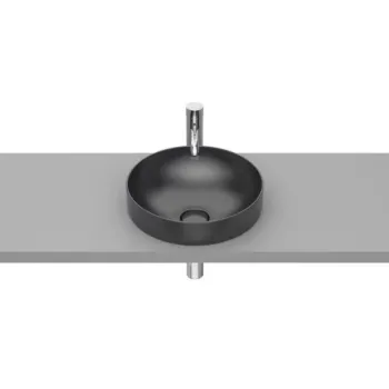Lavoar baie incastrat, antracit, rotund Roca Inspira Round 37x37 cm imagine