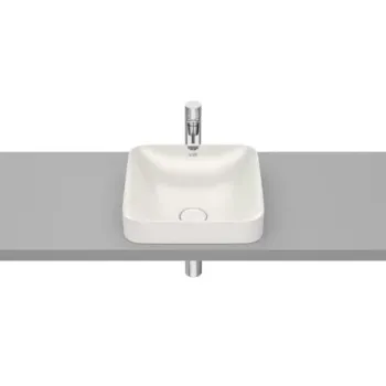 Lavoar baie incastrat, bej, patrat Roca Inspira Square 37x37 cm imagine