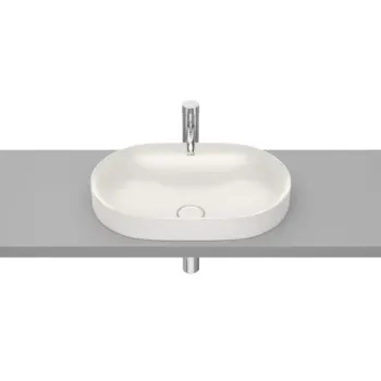 Lavoar baie incastrata, bej, ovala Roca Inspira Round 55x37 cm imagine