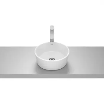 Lavoar baie pe blat, alb mat Roca Optica O35 cm imagine
