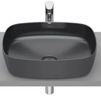 Lavoar baie pe blat, antracit Roca Inspira Soft 50x37 cm imagine