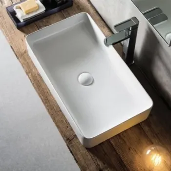 Lavoar baie pe blat Fluminia Lena 61x35 cm imagine