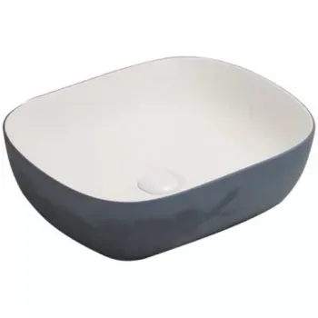 Lavoar baie pe blat, gri Fluminia Indus Grey 49x40 cm imagine