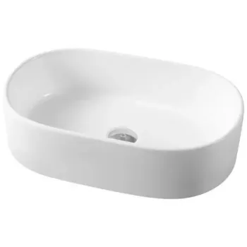 Lavoar baie pe blat, oval Fluminia Tisa 56x35 cm imagine