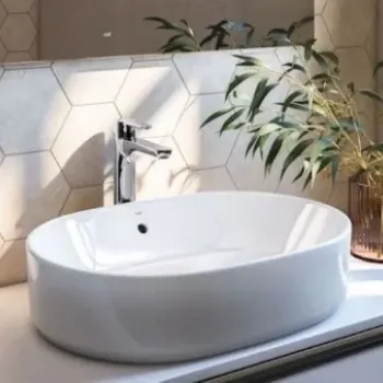 Lavoar baie pe blat, oval Roca The Gap 55x39 cm imagine