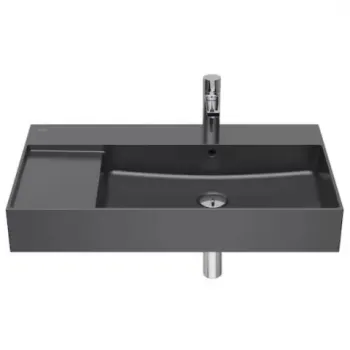 Lavoar baie suspendat, antracit Roca Inspira Square 80x49 cm imagine