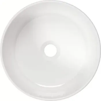 Lavoar Deante Arnika 37.5x37.5 cm rotund alb montaj pe blat imagine