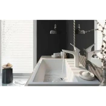 Lavoar Deante Temisto 50x40 cm dreptunghiular montaj pe blat alb imagine