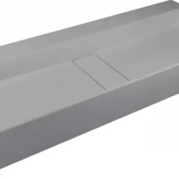 Lavoar din granit Deante Blur, 80x40x12 cm, gri metalic imagine