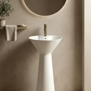 Lavoar freestanding alb - design modern imagine