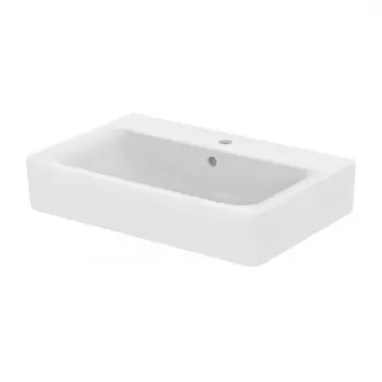 Lavoar pe blat Ideal Standard Connect Cube alb lucios 70x46 cm imagine